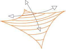 Tensile structure shapes